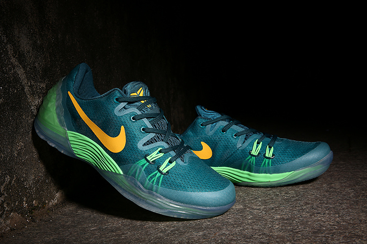 Nike Kobe 5 Green Yellow Basketball Shoes